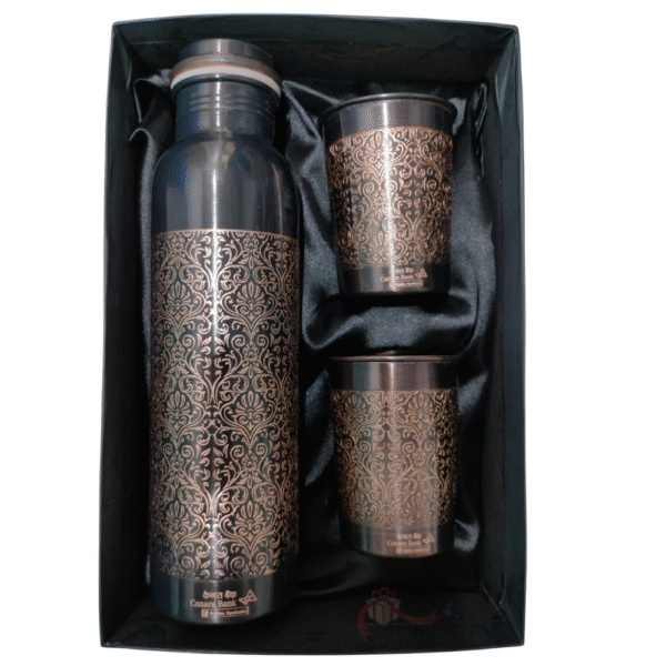 Drinkware Copper Bottle & 2 Glasses