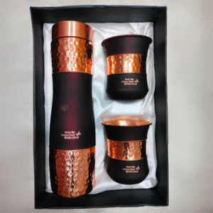 Drinkware Copper Bottle & 2 Glasses