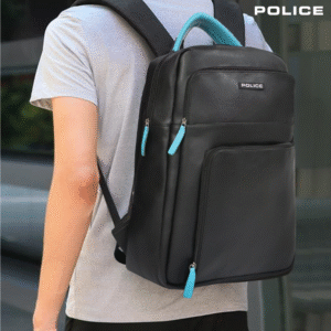 Police Laptop Backpack Leather Bag