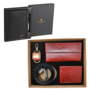 Belt + Key chain + Wallet + Pen